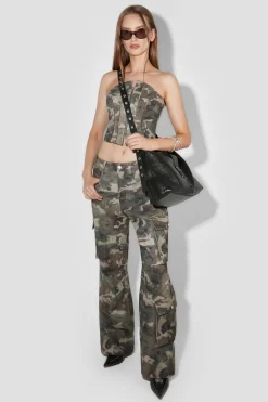 Camo Corset Top
