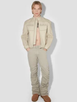 Cotton Twill Stacked Trousers