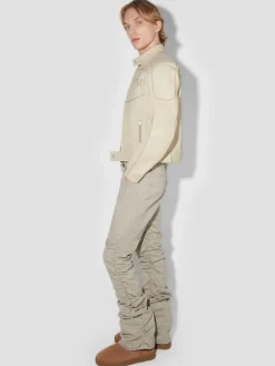 Cotton Twill Stacked Trousers