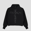 Cross Cropped Hoodie