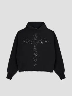 Cross Cropped Hoodie