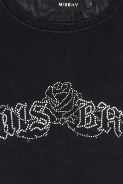 Crystal Logo Mesh T-Shirt