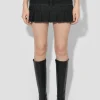 Denim Pleated Skirt