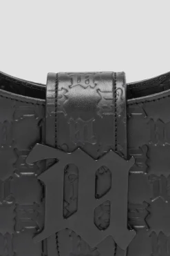 Embossed Leather Crossbody Bag Small