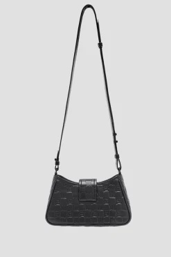 Embossed Leather Crossbody Bag Small