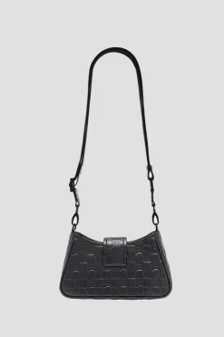 Embossed Leather Crossbody Bag Small