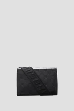 Embossed Leather Monogram Phone Pouch
