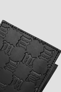 Embossed Monogram Bifold Wallet