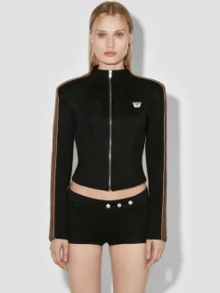 Faux Suede Moto Jacket