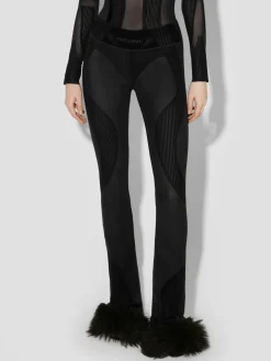 Flock Mesh Sport Flared Pants