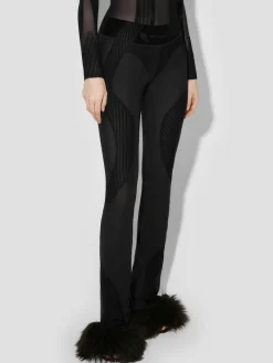 Flock Mesh Sport Flared Pants