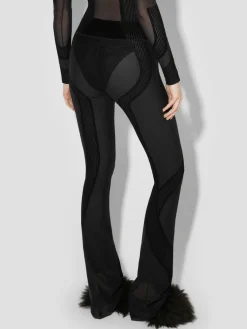 Flock Mesh Sport Flared Pants