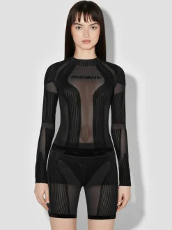 Flock Mesh Sport Longsleeve Top
