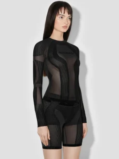 Flock Mesh Sport Longsleeve Top