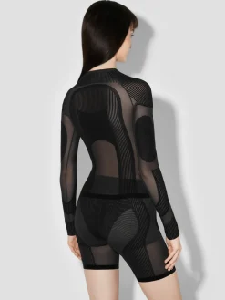 Flock Mesh Sport Longsleeve Top