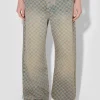 Jacquard Denim Monogram Trousers
