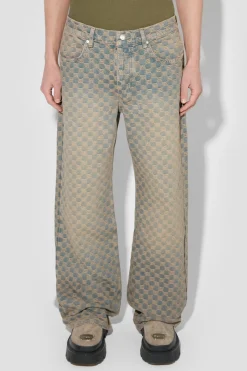 Jacquard Denim Monogram Trousers