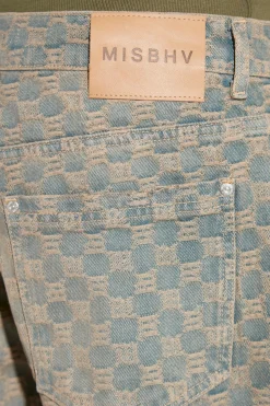 Jacquard Denim Monogram Trousers