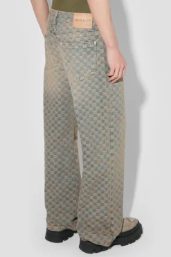 Jacquard Denim Monogram Trousers