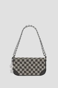 Jacquard Monogram Chain Babe Bag