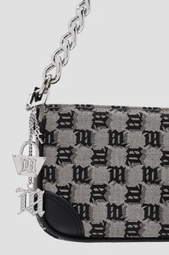 Jacquard Monogram Chain Babe Bag