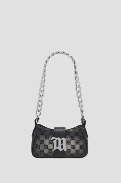 Jacquard Monogram Chain Shoulder Bag Mini