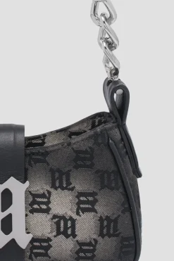 Jacquard Monogram Chain Shoulder Bag Mini