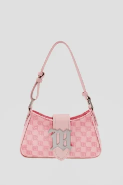 Jacquard Monogram Shoulder Bag Small