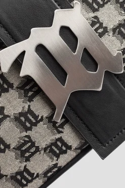 Jacquard Monogram Shoulder Bag Small