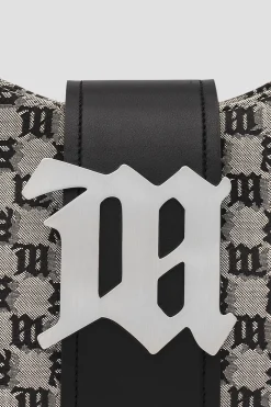 Jacquard Monogram Shoulder Bag Medium