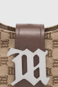 Jacquard Monogram Shoulder Bag Small