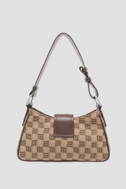 Jacquard Monogram Shoulder Bag Small