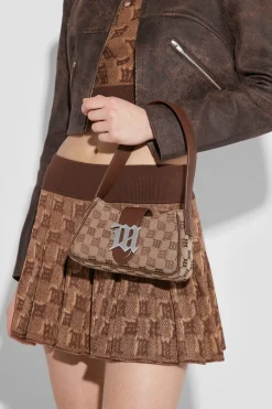 Jacquard Monogram Shoulder Bag Mini