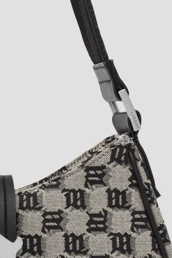 Jacquard Monogram Shoulder Bag Medium