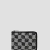 Jacquard Monogram Zipped Wallet