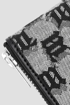 Jacquard Monogram Zipped Wallet