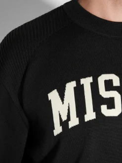 Knitted Varsity Crewneck