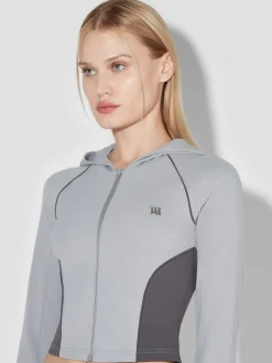 Lycra Zipped Hoodie