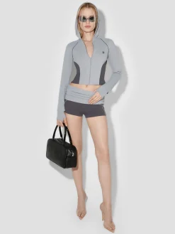 Lycra Zipped Hoodie