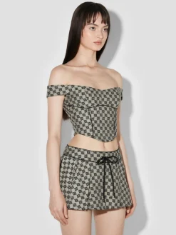Monogram Canvas Corset Top