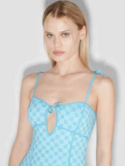 Monogram Coquette Mini Dress