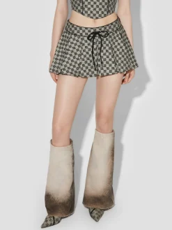 Monogram Jacquard Canvas Mini Skirt