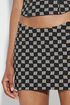 Monogram Mini Skirt