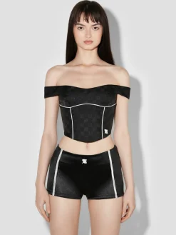 Monogram Nylon Corset Top