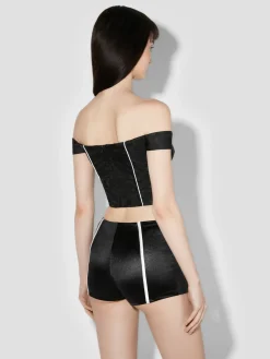 Monogram Nylon Corset Top