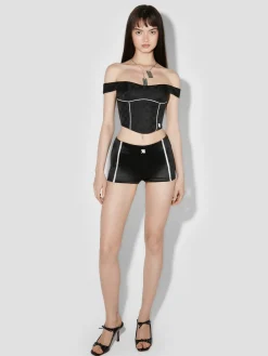 Monogram Nylon Corset Top