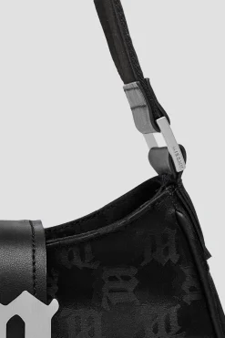 Nylon Monogram Shoulder Bag Medium