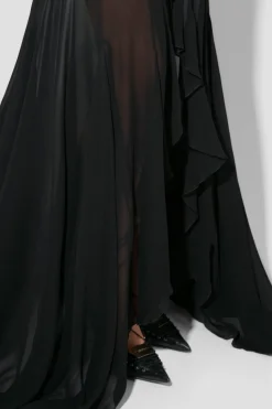 Recycled Viscose Chiffon Maxi Dress
