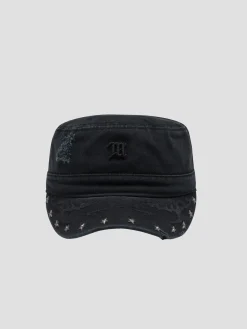 Studded Military Hat