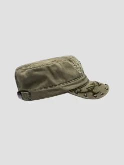 Studded Military Hat